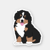 Bernese Mountain Dog Puppy Sticker (Front)