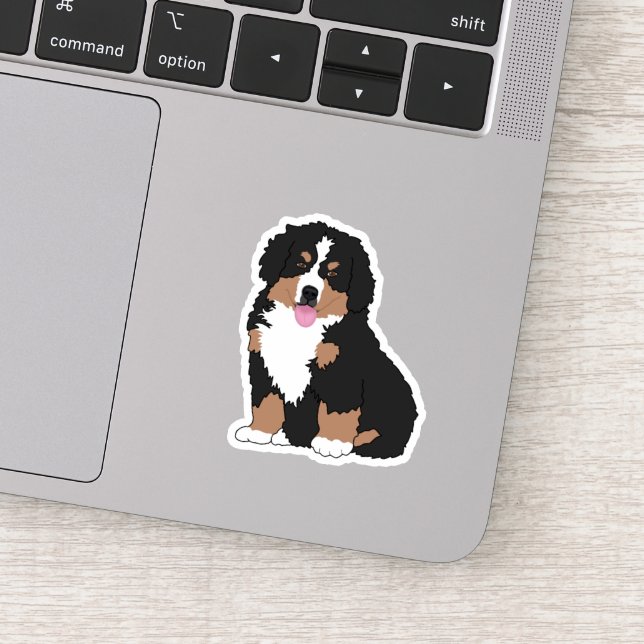Bernese Mountain Dog Puppy Sticker (Detail)