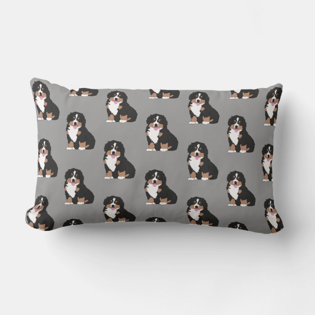 Bernese Mountain Dog Puppy  Throw Pillow (Front)