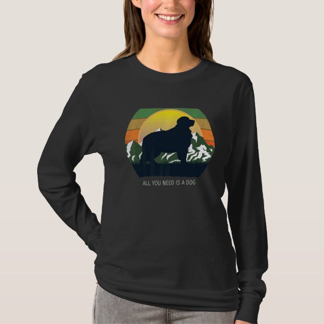 Bernese Mountain Dog Retro  9 T-Shirt (Front)