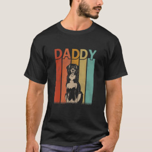 Bernese Mountain Dog Retro Style Daddy Graphic Fat T-Shirt