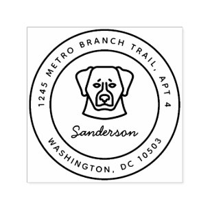 Bernese Mountain Dog Return Address Stamp Self-Ink