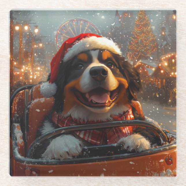 Bernese Mountain Dog Roller Coaster Christmas  (Front)