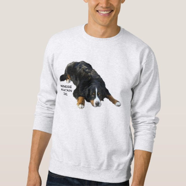 Bernese mountain Dog Rug Pose Sweat Shirt (Front)