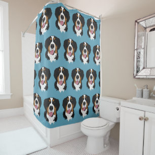 Bernese Mountain Dog Shower Curtain
