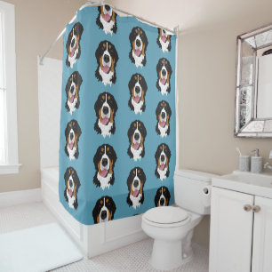 Bernese Mountain Dog Shower Curtain