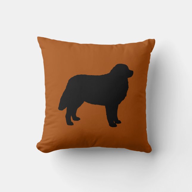 Bernese Mountain Dog Silhouette Cushion (Front)