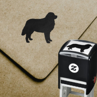 Bernese Mountain Dog Silhouette Self-Inking Stamp