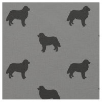 Bernese Mountain Dog Silhouettes Patterned