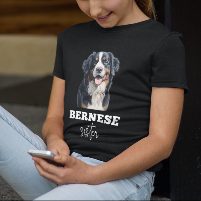 Bernese Mountain Dog Sister Face Berner Lover Gift T-Shirt (Creator Uploaded)
