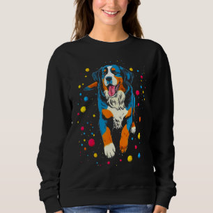 Bernese Mountain Dog Space Science Cosmos Sweatshirt