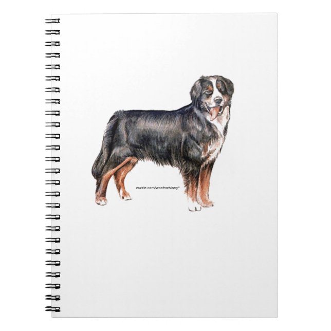 Bernese Mountain Dog Spiral Notebook (Front)