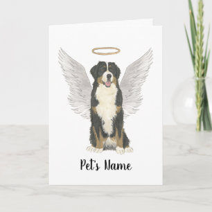 Bernese Mountain Dog Sympathy Memorial Card