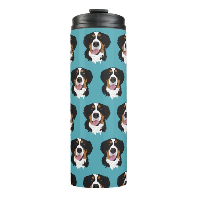 Bernese Mountain Dog Thermal Tumbler (Front)