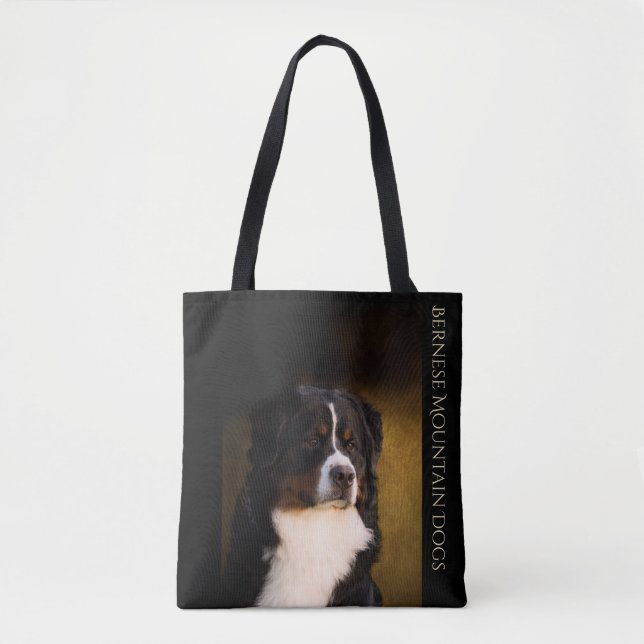 Bernese Mountain Dog Tote Bag (Front)