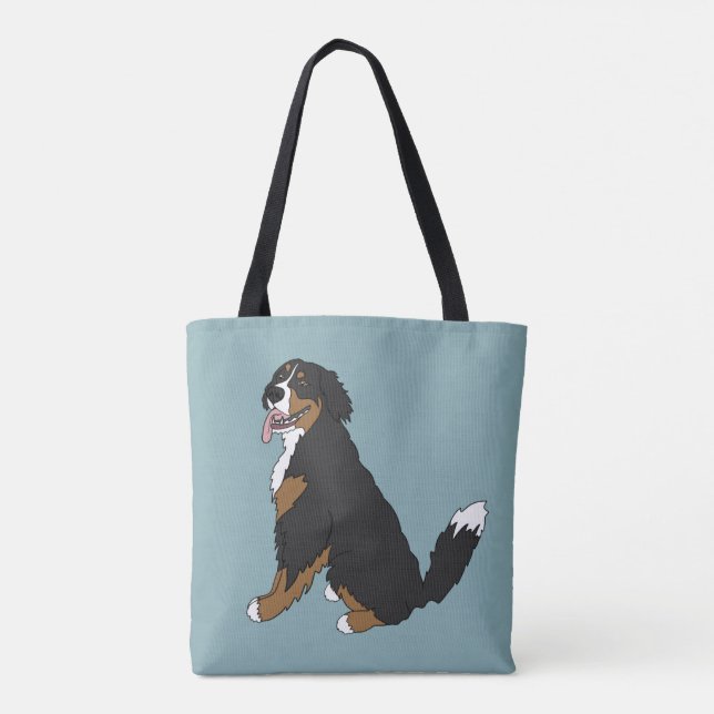 Bernese Mountain Dog Tote Bag (Back)