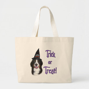 Bernese Mountain Dog Trick Large Tote Bag