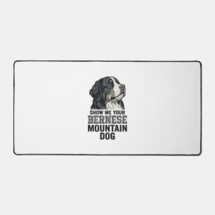 Bernese Mountain Dog Vintage Engraving Shirt Desig Desk Mat