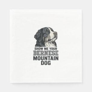 Bernese Mountain Dog Vintage Engraving Shirt Desig Napkin