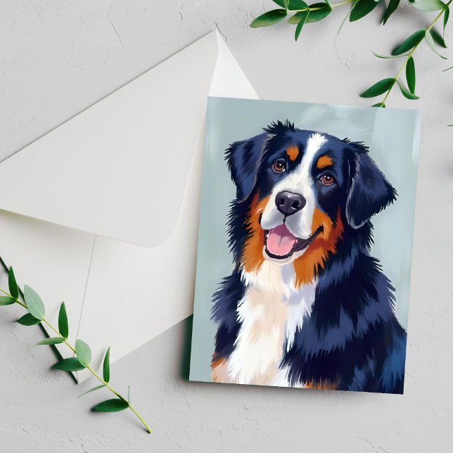 Bernese Mountain Dog | Watercolor Pet Card (Creator Uploaded)