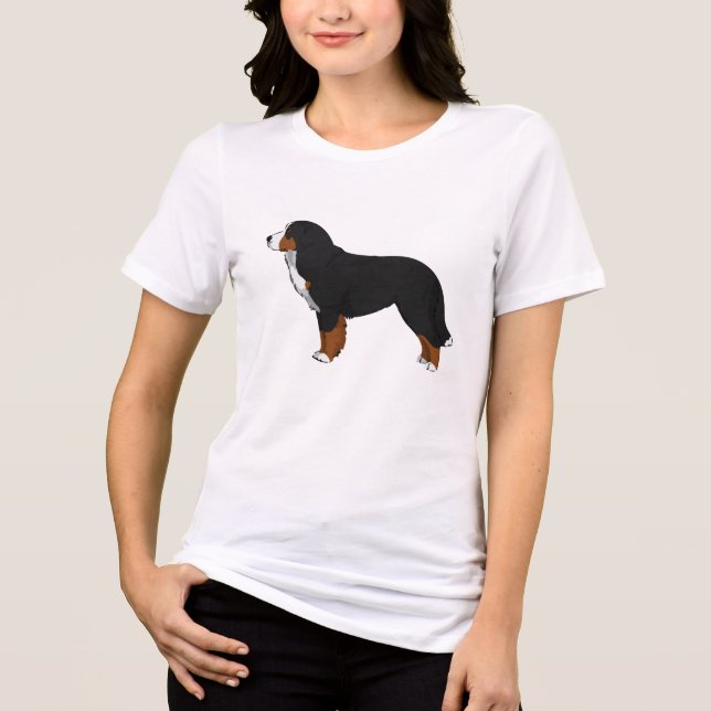 Bernese Mountain Dog Women's Tri-Blend Shirt (Front)