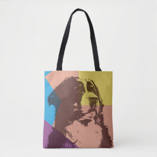 Bernese Mountain Dog Wood Tote Bag