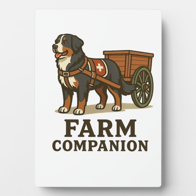 Bernese Mountain Dog Working Farm Companion Plaque (Front)