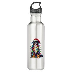 Bernese Mountain Dog x Christmas Lights 710 Ml Water Bottle
