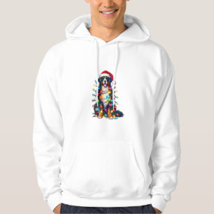 Bernese Mountain Dog x Christmas Lights  Hoodie