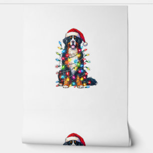Bernese Mountain Dog x Christmas Lights Wallpaper