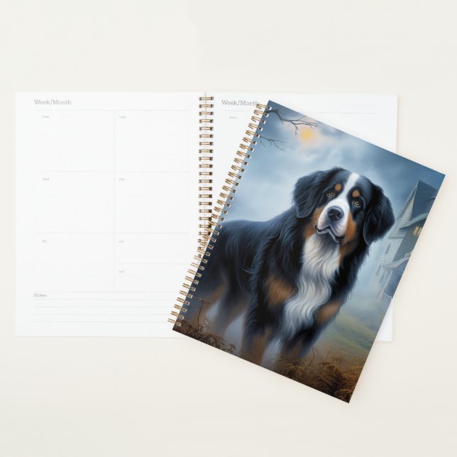 Bernese Mountain Halloween Scary Planner (Display)