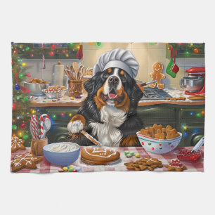 Bernese Mountain Holiday Baking: Festive Christmas Tea Towel