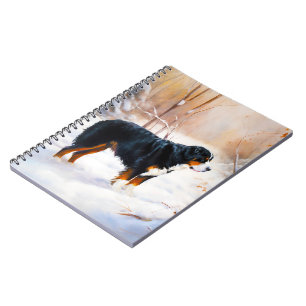 Bernese Mountain Let It Snow Christmas Notebook
