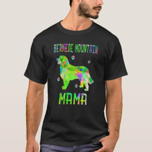 Bernese Mountain Mama Colourful Dog Mum T-Shirt