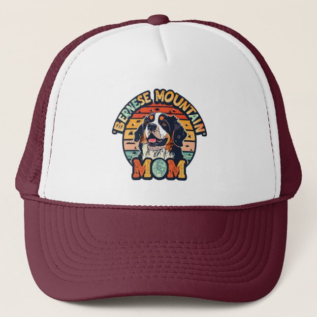 Bernese Mountain Mum: Where Love and Style Collide Trucker Hat (Front)