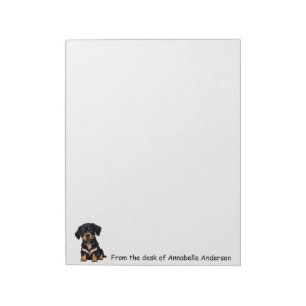 Bernese Mountain Puppy Personalise Notepad