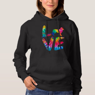Bernese Mountain Tie Dye Love Dog Mum Dad Hoodie