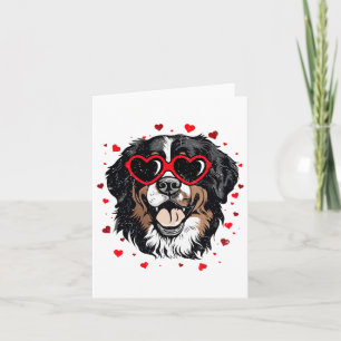 Bernese Mountain Valentine Heart Cute Dog Lovers Card