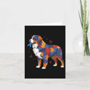 Bernese Moutain Puzzle Autism Awareness Autistic W Card