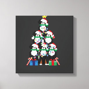 Bernese Mt Dog Puppy Christmas Tree Classic T-Shir Canvas Print