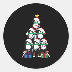 Bernese Mt Dog Puppy Christmas Tree Classic T-Shir Classic Round Sticker