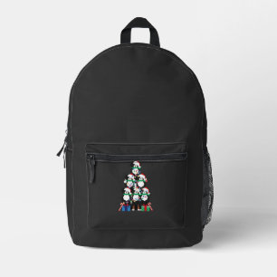Bernese Mt Dog Puppy Christmas Tree Classic T-Shir Printed Backpack