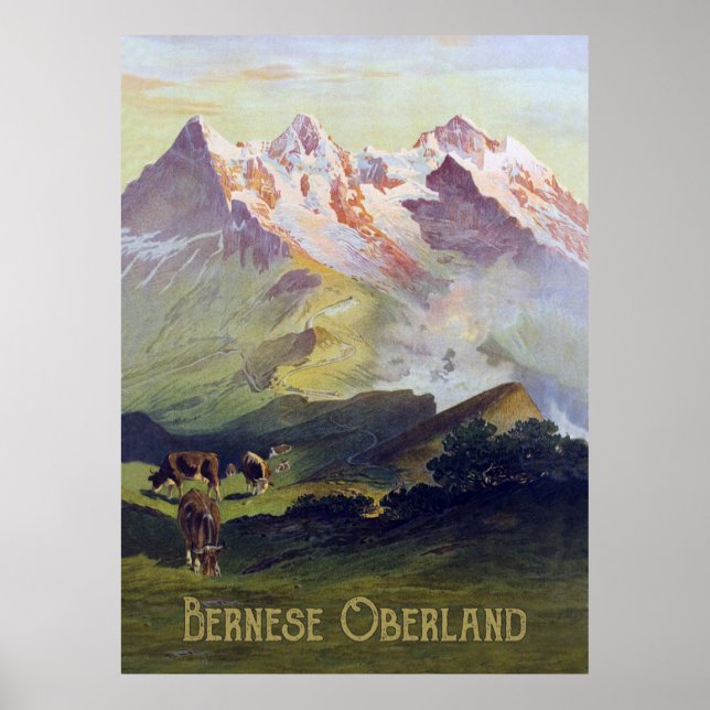 Bernese Oberland, Landscape, Switzerland Poster (Front)
