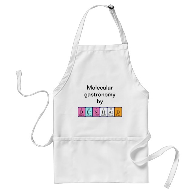 Bernhard periodic table name apron (Front)