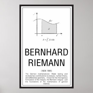 Bernhard Riemann Poster