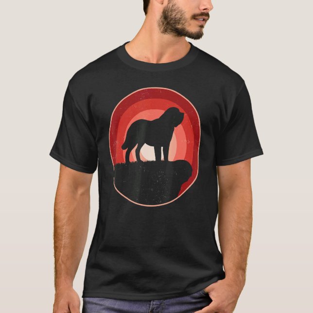 Bernhardiner Dog Retro 22 T-Shirt (Front)