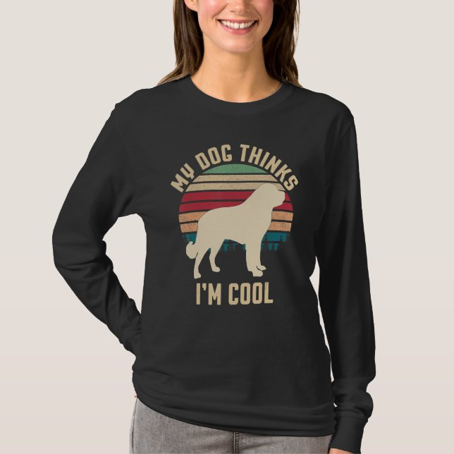 Bernhardiner Dog Retro 9 T-Shirt (Front)