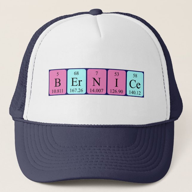 Bernice periodic table name hat (Front)