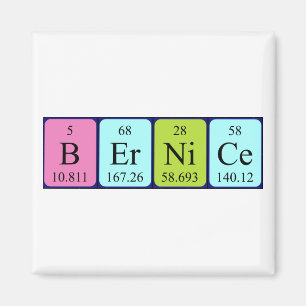 Bernice periodic table name magnet