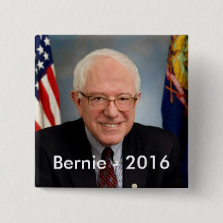Bernie 2016 15 cm square badge